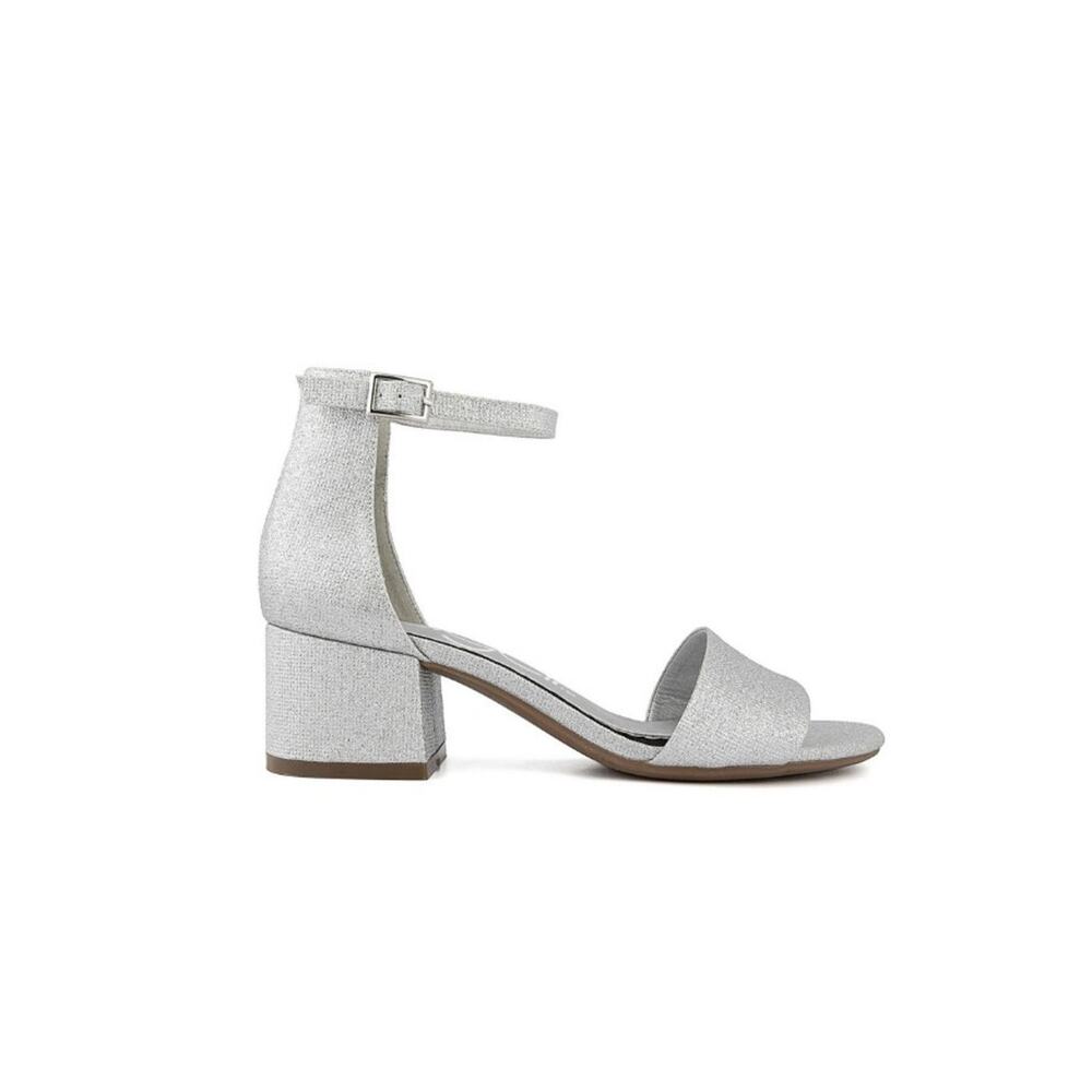 Sugar Women's Noelle 7 Low Dress Sandals Silver Size 9 - Picture 2 of 6